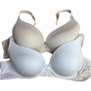 Cacique Lot of 2 Boost Plunge Push Up Bra 50B